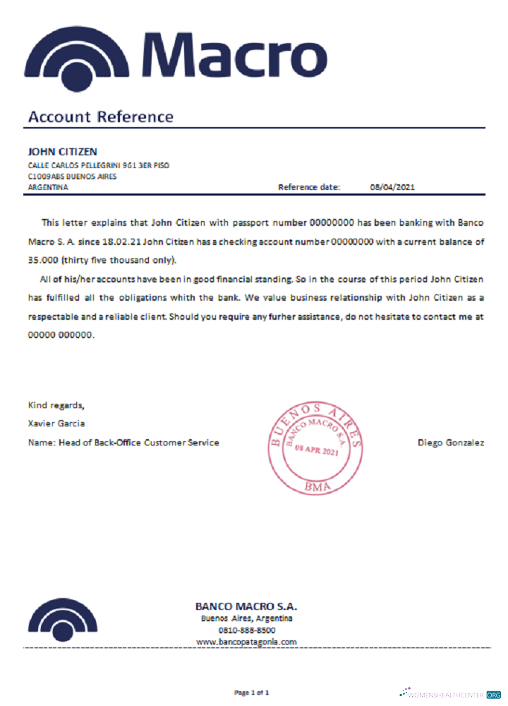 Download Argentina Banco Macro reference Photoshop template